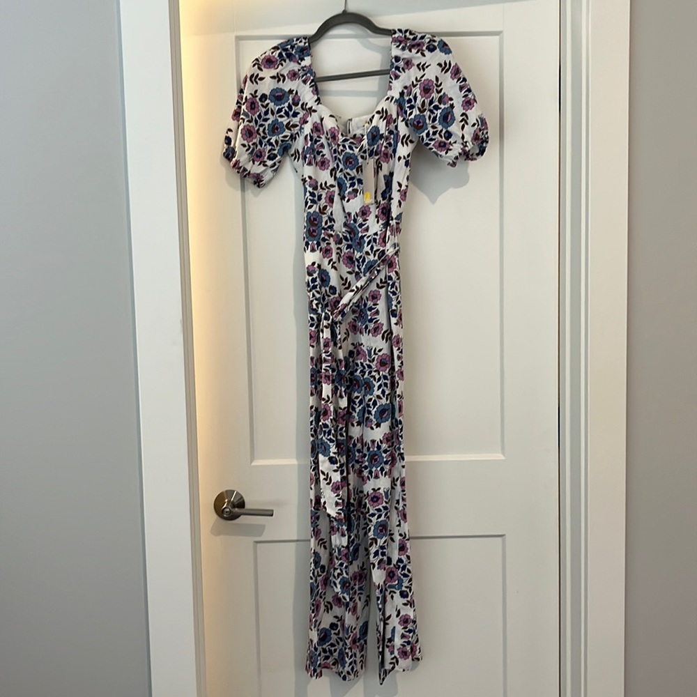 Floral linen boden jumpsuit!